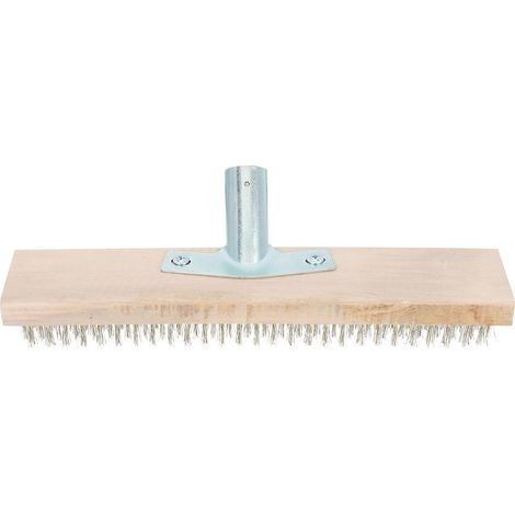 Moos- und Unkrautbürste für den Garten (1 Stück), praktische Ersatzbürste ohne Griff – 30,00 x 10,00 x 8,00 cm – Gelb (1/4)