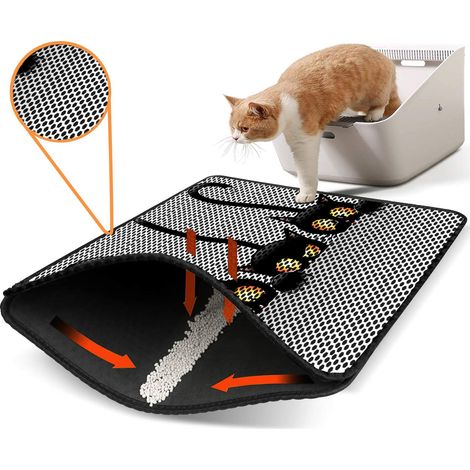 Protector de suelo para arena para gatos Mat Multicolor (1/2)
