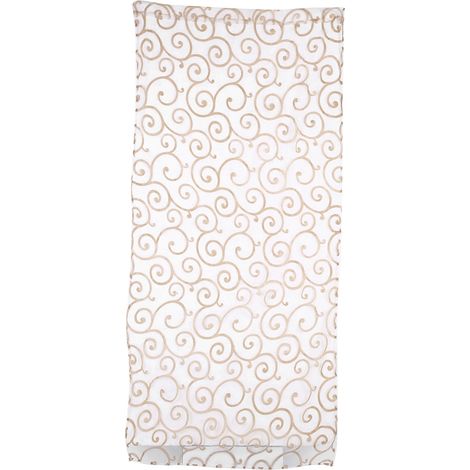 Rideau En Tulle Imprimé Floral - Voilage Moderne Pour Salon Salle De Bain Balcon - Décoration Fenêtre Transparente - 100x200cm (1/5)