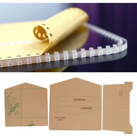 Pochoir acrylique pour organisation - Accessoire de découpe cuir DIY - Compatible tablette IPAD (1/4)