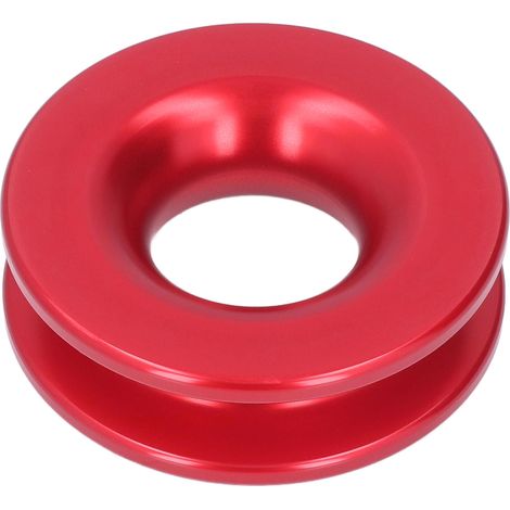 Poulie de récupération treuil aluminium pour ATV UTV camion bateau marine, anneau de traction rouge, kit manille, charge lourde extérieur (1/5)