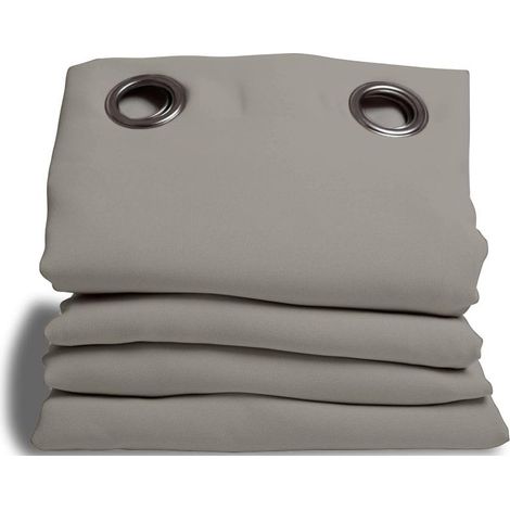 Moondream DecibelControl™ 3in1 Tenda antirumore Isolamento acustico Termico inverno+estate 100% oscurante Tecnologia brevettata Prodotto in UE Occhiello Grigio MC704 140L x 260A cm (1/5)