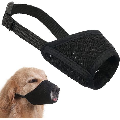 Filiyano-Harnais nasal souple en maille pour chien - Harnais nasal ajustable et respirant, masque pour chien, protège-bouche pour empêcher les (1/5)
