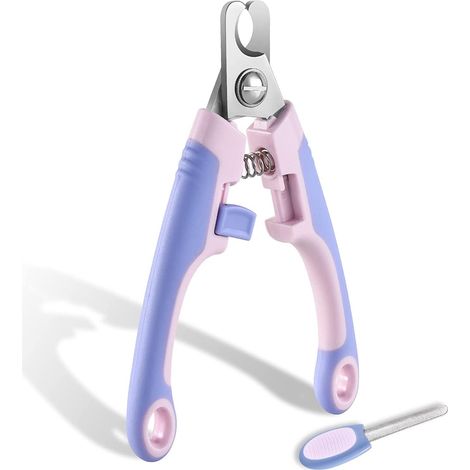 Coupe Ongles Chien avec Lime à Ongles, Coupe Griffe Chien Professionnel et Sécurisé, pour Les Chats Grands et Moyens ou Autres Animaux de Compagnie