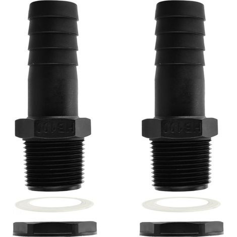 Trop Plein Cuve 25mm Passe Paroi Cuve Eau 1000l Raccord Male pour Citernes de Pluie Passages mit Joints