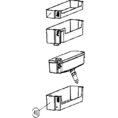 Ersatzteil - SOS Accessoire Balconnet bouteilles (repère 49) pour Réfrigérateur, congélateur CONTINENTAL EDISON 149C27 - - CONTINENTAL EDISON