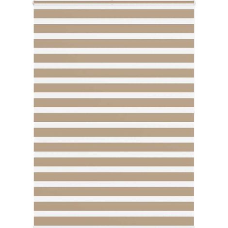 Doppelrollo Sandbraun 155x200 cm Stoffbreite 150,9 cm Polyester