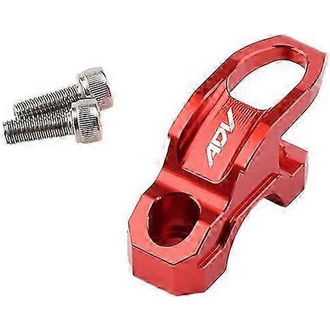 Accessoires CNC pour moto : support de maître-cylindre de frein, pince, crochet pour sac, support pour casque pour Honda Adv150 Adv350 Adv 350 150 (rouge) (1/5)