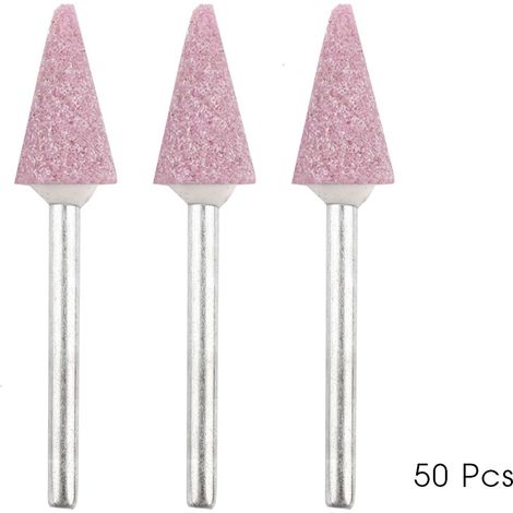 Ortviai Embouts de meulage céramique coniques – 50 pièces, taille 3×10 mm, pour outils rotatifs (1/5)