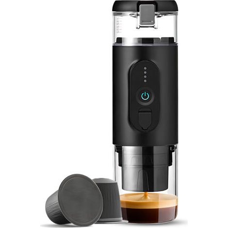 Machine à Café Portable Espresso: Voyage Cafetière Rechargeable 12V - Compatible avec les Capsules Nesspreso (1/5)