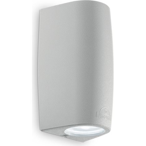 Applique Moderna Keope Materie Plastiche Grigio 2 Luci Gu10 (1/2)