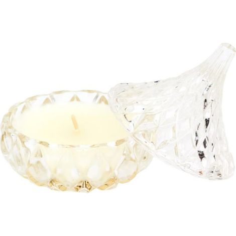 Bougie Parfumée Déco "Ciselé" 160g Fleur de Coton (1/3)