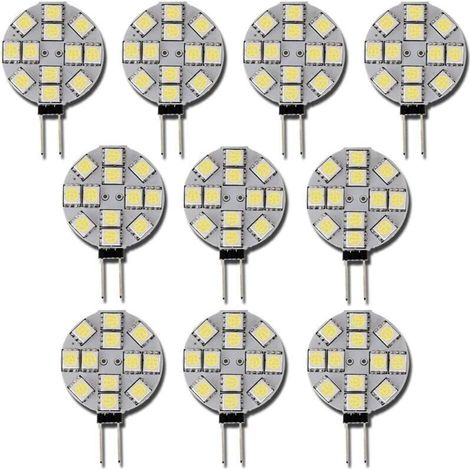 10x Ampoule LED G4 DC 12V Non dimmable Blanc 6000K Ampoule de lumière Remplacement 20W Lampe halogène pour Cuisine Camping-Car RV remorque Bateau (1/5)