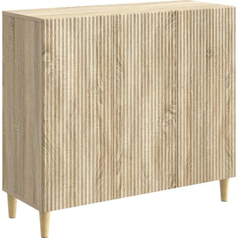 vidaXL  Sideboard  Sonoma Oak 89 x 34.5 x 80 cm Engineered Wood