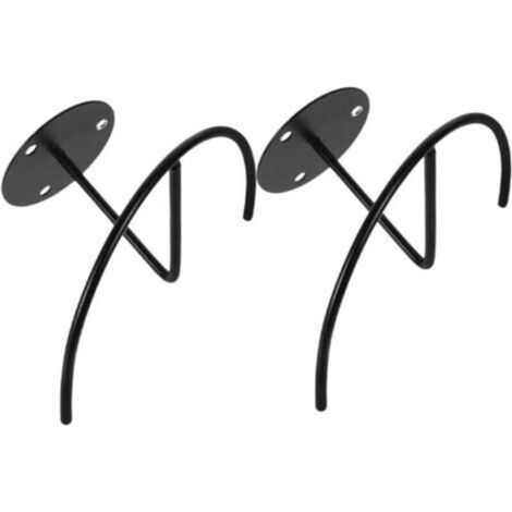 Set di 2 porta cappelli, supporto per cappelli da baseball, decorazione da appendere a parete, organizzazione della casa, ganci per cappelli, supporto, nero (1/4)