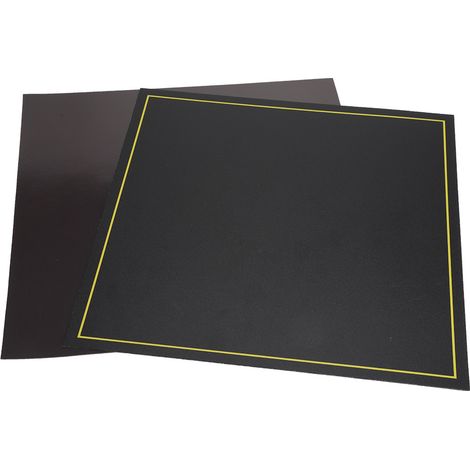 Autocollants magnétiques réutilisables indéformables 300 x 300 mm, face A mate + face B adhésive pour plateau chauffant (1/5)