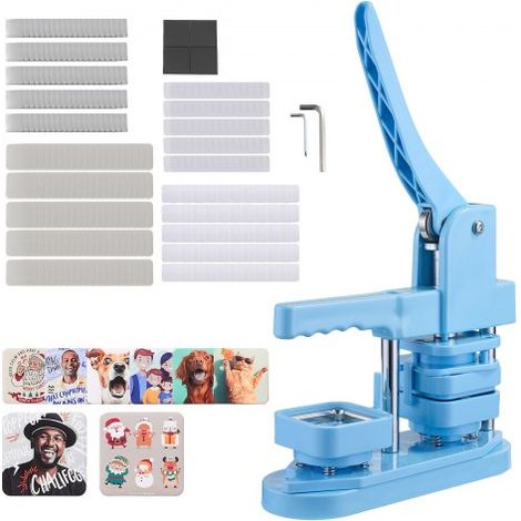 Machine à Badges Carrés de 50 x 50 mm Presse à Badges Épingles (1/5)