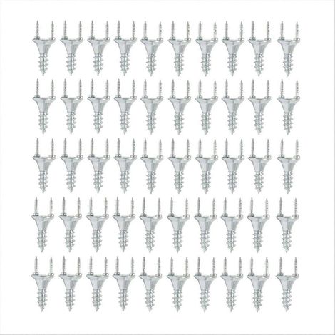 50 clous sans joint à double tête pour plinthes en bois massif (1/5)