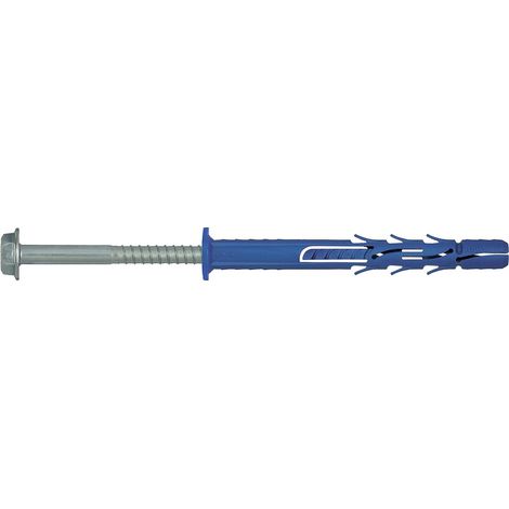Goupille de cadre 10x120mm avec collerette, vis galvanisée x25 (1/4)