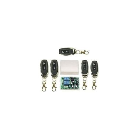 Télécommande sans fil 2CH 433MHz – Portée jusqu'à 100m – Code d'apprentissage pour sécurité – Pour fenêtres et portes de garage (1/5)