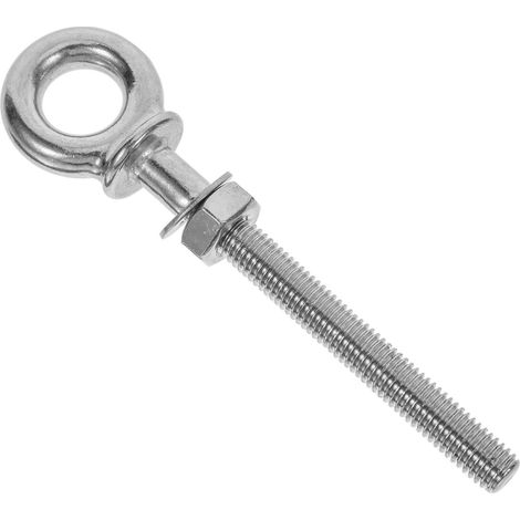 Boulon À Œil De Levage Inox M10 X 100 mm 316 Vis À Anneau Pivotant Avec Écrou Et Rondelle Fixation Pour Bateau Quai Extérieur Et Milieu Humide (1/5)