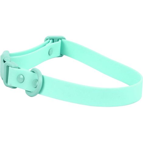 Collier ajustable pour chien, imperméable, antirouille, facile à nettoyer, souple et confortable, en PVC vert, 31-50 cm. Convient aux chiens, chats et autres animaux de compagnie. (1/5)