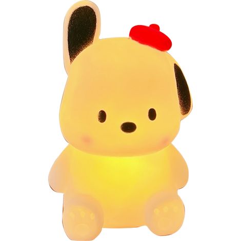 Veilleuse de chevet en forme d'animal de dessin animé, lampe LED décorative moderne et mignonne pour chambre à coucher, salon, chapeau de chien