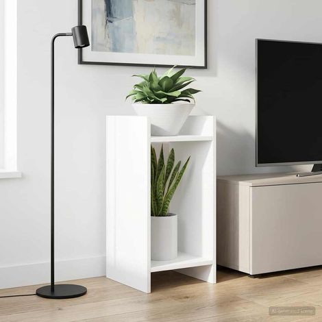vidaXL Plant Stand White 30 x 30 x 60 cm Engineered Wood (1/5)