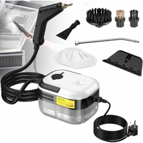 QORVA-Nettoyeur vapeur haute pression 1200 ml avec 3 brosses, double couche antidéflagrante, chauffe en 15 secondes, convient pour la maison, les sols, la cuisine, le carrelage et les canapés (ensembl