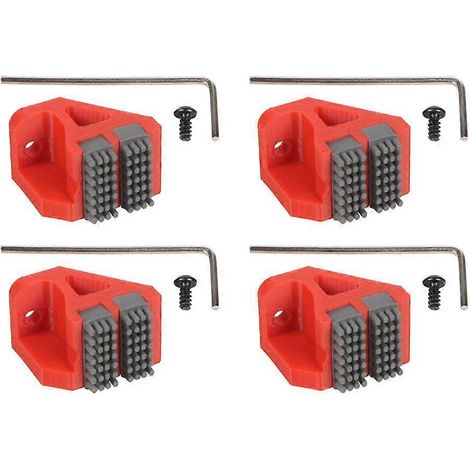 4er-Set Düsenbürsten für Bambu Lab P1S P1 X1 Düsenabstreifer Silikonbürsten Montagebürsten Druckkopfreiniger Rot (1/5)