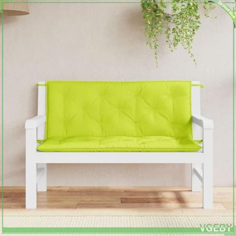 Coussins de banc de jardin - FAFEISY - 361689 - Lot de 2 - Tissu Oxford résistant à l'eau - Fibres creuses anti-dérapant (1/5)
