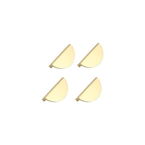 LAN Poignées de cuisine CSPARKV, lot de 4, poignées de meubles en métal doré, poignées de placard dorées, pour meubles de bureau, tables de chevet, commodes, armoires (vis incluses) (1/5)