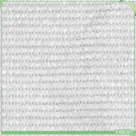 Écran de balcon (PEHD) - FAFEICY - 310869 - 120x400 cm - 160 g/m² - Blanc, résistant moisissure & UV (1/4)