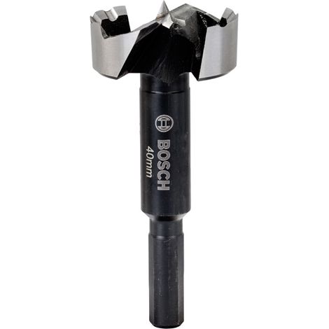 Bosch Forstner Drill Bit Special for Hard/Soft Wood, Toothed-edge 40 mm - for Drills with round shank ( 2608577019 )