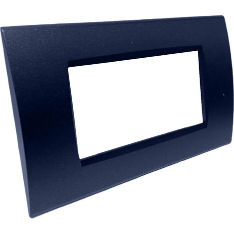 Placchetta per interruttore a 4 posti blu navy cassetta 504 compatibile con bticino living light supporto cover (1/2)