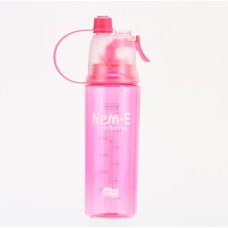 Bouteille d'eau froide en spray pour le sport, pour vélo, salle de sport, plage, gobelet anti-fuite, rose (1/4)