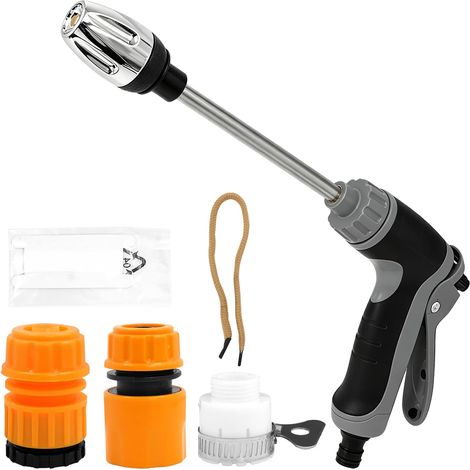 Pistolet Haute Pression, Pistolet de Nettoyeur Haute Pression Portable, Pressure Washer Rotatif à 360° Pour Lavage de Voiture, Arrosage du Jardin Terrasse, Nettoyage des Vitres (1/5)