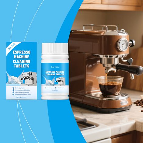 Reinigungstabletten für Kaffeemaschinen – Universell, sanfte tägliche Reinigung von Kaffeebohnenflecken und Kalkablagerungen – 100 g -- BIEMMEDUE (1/5)