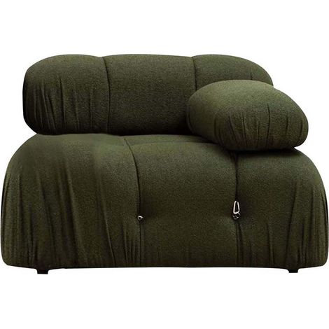 Eckmodul rechts für Stoffsofa Bubble 1R - Dunkel Grün