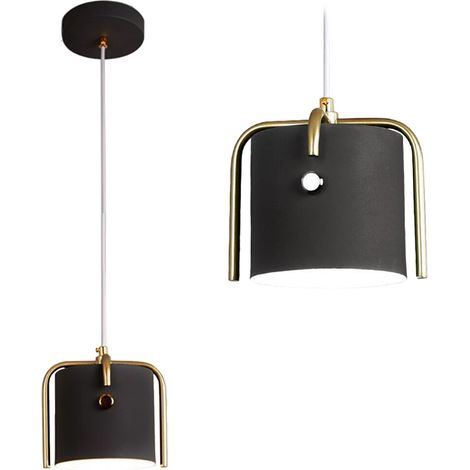 LAMPADA A SOSPENSIONE APP934-1CP ELEGANTE NERO 1-PUNTI LUCE E27 13X13X14CM