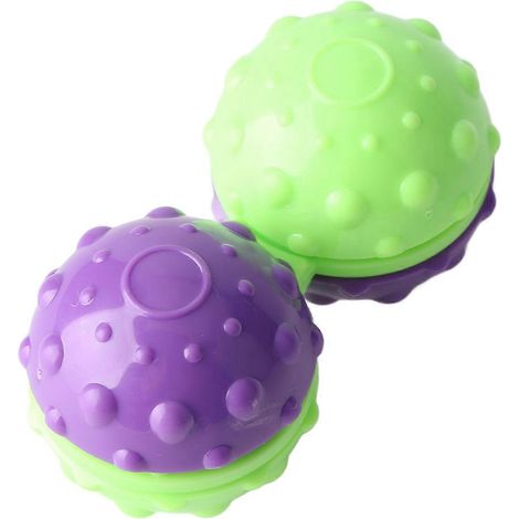 Balles de massage pour les mains en forme de cacahuètes, balles de massage rotatives texturées à picots pour soulager le stress du bout des doigts, pour enfants et adultes (1/5)