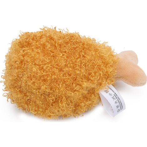 Peluche pour animaux de compagnie, pilons de poulet en peluche, jouet à presser et qui couine pour chiens et chats (1/5)