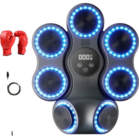 Coussin d'entraînement de boxe, connectivité Bluetooth, affichage LED interactif, Adultes (1/2)