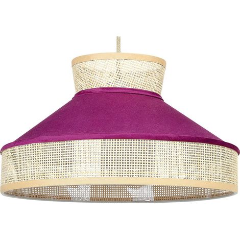Hängeleuchte BATALI Rattan Fuchsia