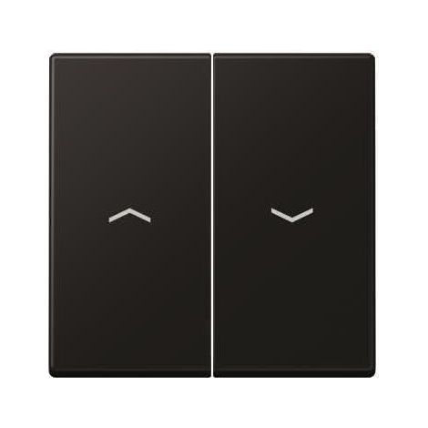 Jung Bilanciere 2 posti, con simboli freccia, termoindurente verniciato, serie A, nero grafite opaco A 595 P SWM