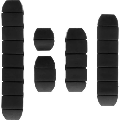 Lot de 5 attaches-câbles adhésives, clips de fixation pour câbles. (1/5)