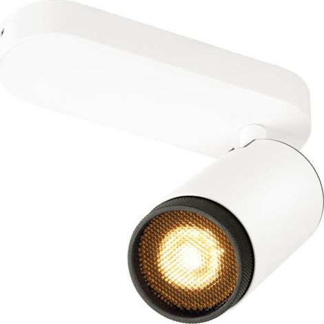 Plafonnier GRIP L cylindrique 6W QPAR51 blanc/noir - SLV - 1009092