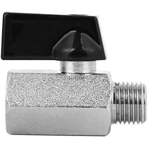 2 pièces Mini vanne à Bille en Laiton G1 / 4in sablage abrasif vanne à Bille pneumatique compresseurs d'air vannes Accessoire pour la Production Industrielle (1/5)