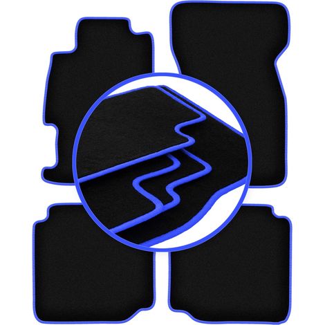 Carlux-blaue Automatten für: Rover 600/ 618 / 620 / 623 Limousine (1993-1999) (1/5)