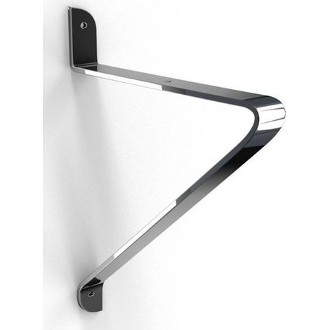 Equerre bellucci acier argent 200x180mm